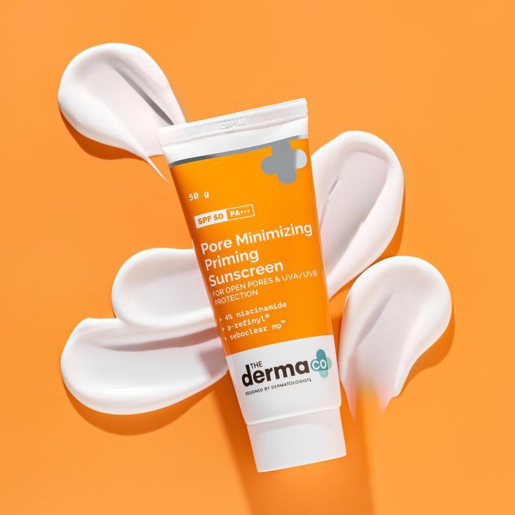 Pore minimizing Sunscreen (Derma )+ vitamins + elements that cure +glow+ shine your face